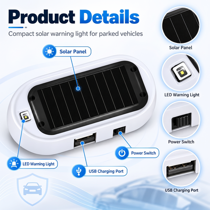 Solar Powered Car Alarm Light