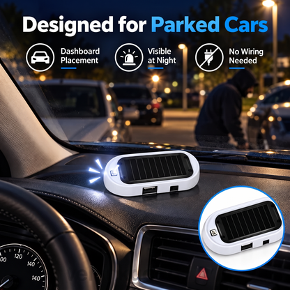 Solar Powered Car Alarm Light